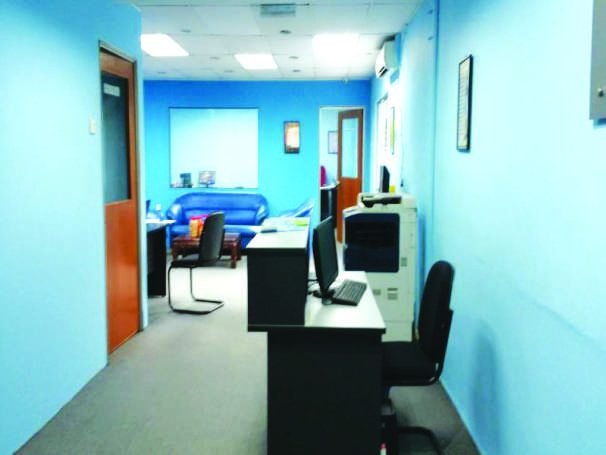 Project office with workstations
