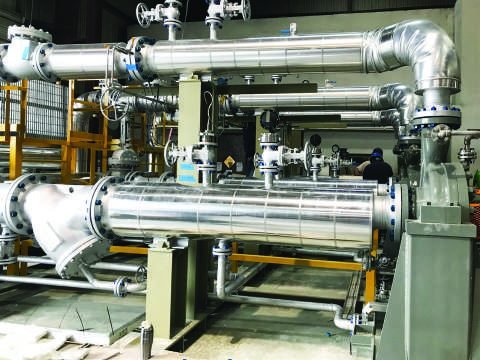 Stainless steel process and ventilation skid assembly